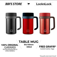 Lock N Lock Original Table Mug 500Ml Gelas Tumbler Vaccum Panas Dingin Custom Grafir Locknlock Pasti