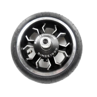 Original Minimotors Parts Front Wheel Assembly for Dualtron Mini Electric Scooter Front Wheel with Drum Brake Accessories