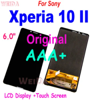 Original OLED LCD For Sony Xperia 10 II LCD Display Touch Screen Digitizer Panel Assembly For Sony 10II LCD Display Replacement