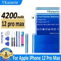 YKaiserin Battery for Apple IPHONE 12 Pro Max IPHONE12 A2411 A2342 A2410 A2412 Mobile Phone Batteries Tools