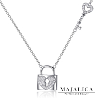 【Majalica】純銀項鍊.鎖頭造型.新年禮物