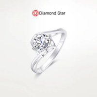 IGI GIA Certified Lab Diamond Rings Marry Wedding Engagement Diamond Rings 0.5carat 1carat VVS HPHT Lab Grown Diamond Jewelry