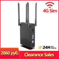 4G Router SIM Card 300Mbps Home Wifi Router 2*LAN 4g Modem TM22G 4 Antenna Support 32 Devices Applicable to Europe Africa