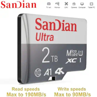 NEW Class10 High Speed 1TB Micro TF Sd Card 2TB SD Cards High Capacity Memory Card For Camera Smartphone With Adapter
