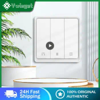 Tuya 86 Smart Switch Roller Blinds Shutter Switch Smart Life APP/RF Remote Control Timmer Works With Alexa