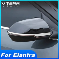 Vtear Car Rearview Mirror Trim Cover Side Rear View Mirror Decorate Strip Sticker Exterior Accessories For Hyundai Elantra 2021