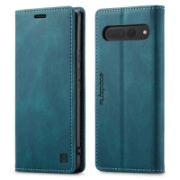 Google Pixel 7A Case Leather Wallet Magnetic Flip Cover For Google Pixel7A 7 A Phone Case Stand Card Holder Luxury Cover