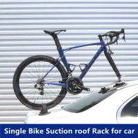 Bike Suction Roof Rack For Car SUV, Sedan, Hatchback RV BMW Honda Tesla Mazda and Every Other Car No Hitch Mount for 1 Bike