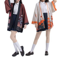 Bungo Stray Dogs Cosplay Kimono Haori Dazai Osamu Nakahara Chuuya Cosplay Costume Japanese Style Kimono Shirt Halloween Clothes