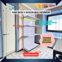 DHWE - Terima Order Grosir 100% Baja Besi Rak Display Susun Rak Penyimpanan Barang Multi-lapis Dari