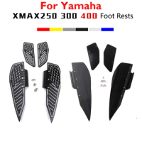 Motorcycle Footboard Steps Motorbike Foot For YAMAHA XMAX300 XMAX250 XMAX400 Footrest Pegs Plate Pads