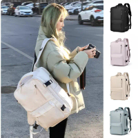พร้อมส่งจากไทย 35L women waterproof travel backpack large capacity airline certified backpack