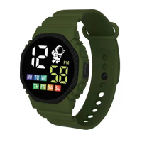 New Fashion Sports Digital Wristwatches for Kids Waterproof Smart Children Watch LED Dial Watches Girls Boys Student Clock Gifts