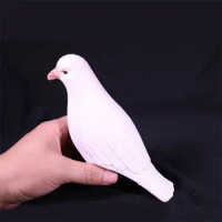 Appearing Vanishing Dove Mentalism Performing Fake Living Dove Magic Props Imitation Pigeon Dove Magic Tricks Close-Up