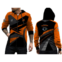 Jaket RRQ 2021 Away Esport Gaming Hoodie Zipper Pria Fullprint