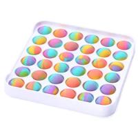 1pc-Rainbow Push Bubble Fidget Sensory Toy for Autisim Special Needs Anti-stress Game Stress Relief Squishy