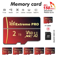 1TB Extreme Pro Memory Card Micro TF/SD Card 512GB Class10 High-Speed Flash SD Memory Card For phone/Camera With Free SD Adapter