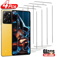 4Pcs Tempered Glass For Poco X5 Pro 5G F5 F4 GT X4 M4 M3 X3 Pro F3 M5 Protective Glass For Xiaomi Poco X5 Pro Screen Protector