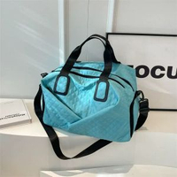 全城熱賣 - 瑜伽運動包女款健身包乾濕分離收納訓練包大容量手挎旅行包行李袋藍色