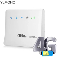 YLMOHO 4G Wifi Router 3G 4G LTE/CPE Mobile Hotspot Router with LAN Port SIM card Portable Router Gateway