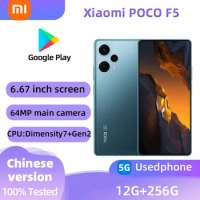Xiaomi POCO F5 5G SmartPhone CPU Snapdragon 7+ Gen 2 Battery capacity 5000mAh 64MP Camera original used phone