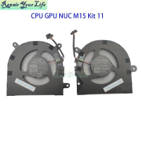 Laptop CPU Fan พัดลมระบายความร้อน CPU GPU สำหรับโน้ตบุ๊ก Schenker Vision 15 สำหรับ Intel NUC M15 Kit