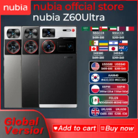 Nubia Z60 Ultra Global Version 64MP Main 6.8‘’ 5G Phone Snapdragon 8Gen3 NFC 6000mAh 80W fast charge Battery IP68 Model NX721J