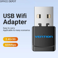 OFFICE DEPOT Thẻ nhận USB mini Bộ chuyển đổi WiFi mini Không cần trình điều khiển Khóa dongle Thẻ mạ