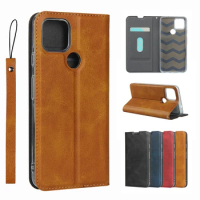 Premium Leather Case for Google Pixel 4A 5A 5G / Pixel 4A Ultra-Thin Retro Flip Case Magnetic adsorption cover Fundas+ 1 Lanyard