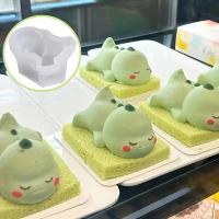 Cartoon Lying Dinosaur Food Grade Silicone Cake Mold for Chocolate Mousse Cake Decoration