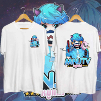 MNJ TV T-shirt Songkran Festival Thai Hippo PrintBreathable fabric Short Sleeve S-5XL ROUND NECK