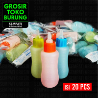 SEMPATI GROSIR Fullset Botol Dot Kucing 100ml Plus Refill Dot Multifungsi Isi 20 Set Size Kecil Spui