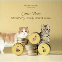 [CUTE CATS] THE BATH BOX - Minis Hand Cream (Strawberry Candy) (Kucing Lucu, Hadiah, Ulang-Tahun, Wi