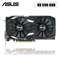 ASUS Graphics Cards AMD RX 590 8GB GDDR5 GPU Video Card 256Bit Computer RX590