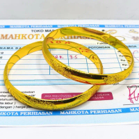 1pcs Gelang bangle Bangkok mewah elagan lapis emas muda berat 3,5gr ada surat dari toko Bracelets