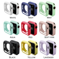 100pcs Case for iWatch Series 1/2/3/4 Cover Fall Resistance Soft TPU Silicone Case for Apple Watch 44mm 40mm 38mm 42mm Cover