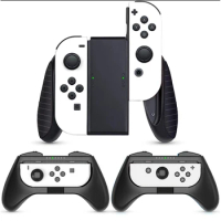 Grip Compatible with Nintendo Switch/Switch OLED Joy-Con, 3 Pack, Wear Resistant Game Switch Controller Handle Case Kit