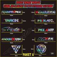 promo stiker pack motor racing viral dapat 10 sd 13 pcs / psknmrc / gas / pelan dll vol 7