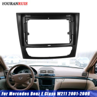 For Mercedes Benz E Class W211 2001-2009 LHD 9 Inch Android Large Screen Navigation Modified Stereo Fascias Panel Frame