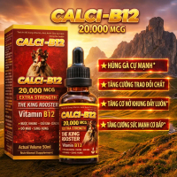 CALI - B12 20.000mcg (50ml, 100ml) hỗ trợ dinh dưỡng cho Gà