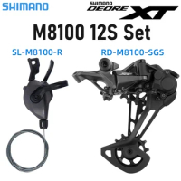 Shimano Deore XT M8100 12V Rear Derailleur MTB Shifter 12 Speed Relationship Kit Mountain Bike 12S Groupset Bicycle Parts