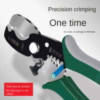 LINBON Wire Stripper Pulling Plier Wire Cutter Multifunction Repairing Scissors Electrical Stripping Crimping Plier Hand Tool