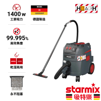 【Starmix 吸特樂】1400W 35L 基本款全自動電磁脈衝清潔H級乾溼兩用吸塵器(ISP H-1435)