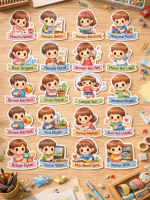 Sticker aktiviti kanak kanak di rumah. 20 sticker harga Rm3.50 shj.