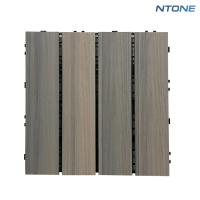 【NTONE】拼接地板-淺仿木紋10片 卡扣式拼接地板 仿實木地板 防水防滑耐磨(拼接地板)