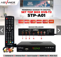 STB Set Top Box Advance stp a01 tv digital wifi antena receiver hd