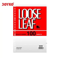 Joyko B5-7026 Loose Leaf Kertas Binder [100 Lembar] Putih
