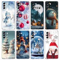 Christmas Graphic Printed Phone Case For Samsung Galaxy S24 S23 S22 S20 Ultra S21 FE 5G S10 S9 Plus S10E S8 Soft Clear Cover