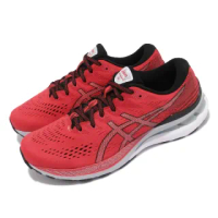 【asics 亞瑟士】慢跑鞋 Gel-Kayano 28 運動 男鞋 亞瑟士 高支撐 穩定 回彈 亞瑟膠 紅 黑(1011B189600)