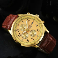 Seiko Quartz Watch Men Fashion Multifunction Various Colors Available Automatic Date Leather Strap Watch Male AAA Clocks 2024New